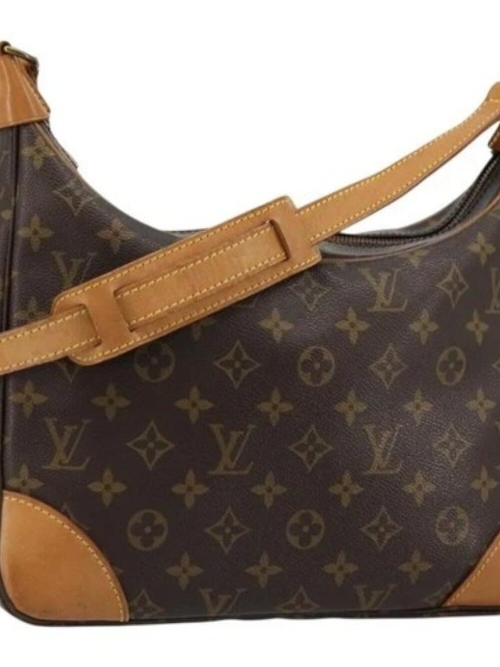 LOUIS VUITTON Monogram Boulogne 30 Shoulder Bag M51265 LV Auth ep14121